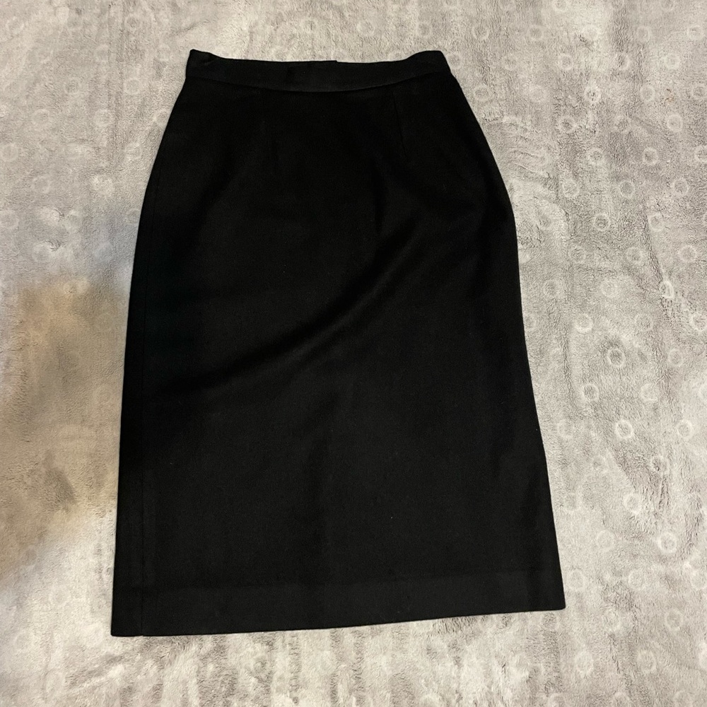 Vintage Stephen Douglas LTD Women’s Black Pencil Skirt 100% Wool Size 10